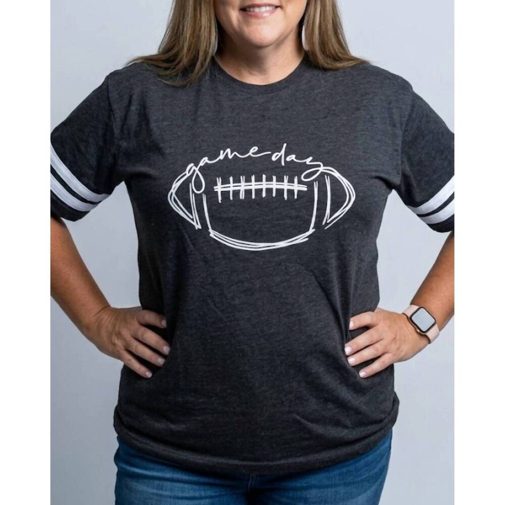 NEW LAT APPAREL game day jersey tee in grey